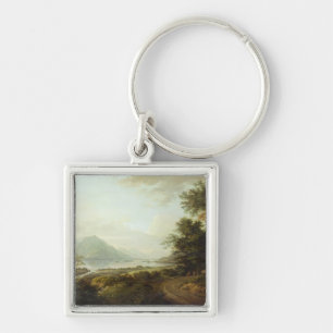 Loch Awe, Argyllshire, c.1780-1800 (oil on canvas) Keychain