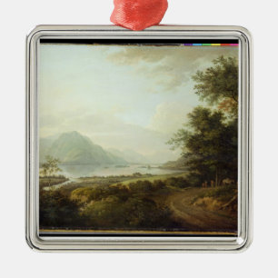Loch Awe, Argyllshire, c.1780-1800 (oil on canvas) Metal Ornament