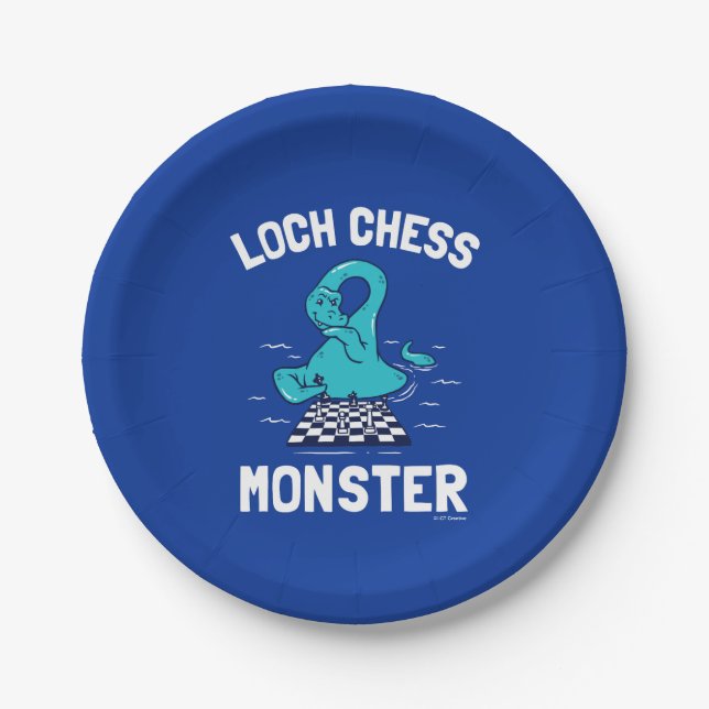 Loch Chess Monster Paper Plate (Front)