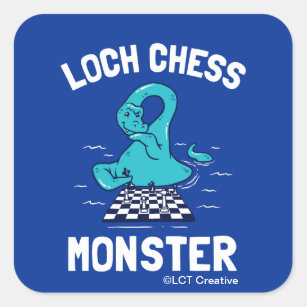 Loch Chess Monster Square Sticker