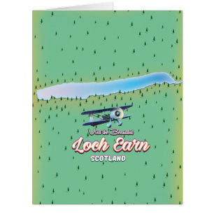 Loch Earn carte ancienne Écosse