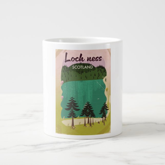 Loch Lamond Scotland Large Coffee Mug (Front)