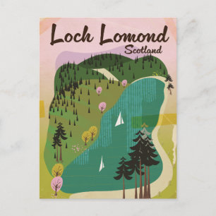 Loch Lamond Scotland Postcard