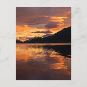 Loch Leven Sunset Holiday Postcard