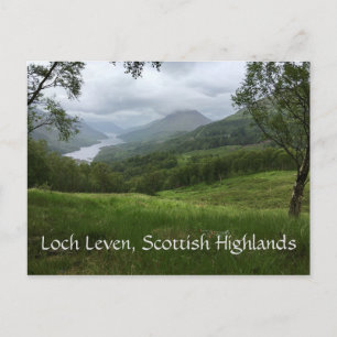 Loch Leven Vista, West Coast of Scottish Highlands Postcard