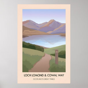 Loch Lomond and Cowal Way Scotlands Great Trails Poster