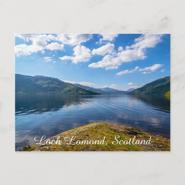 Loch Lomond, Scotland, nature postcard. Postcard (Front)