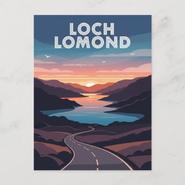 Loch Lomond Scotland Travel Postcard (Front)