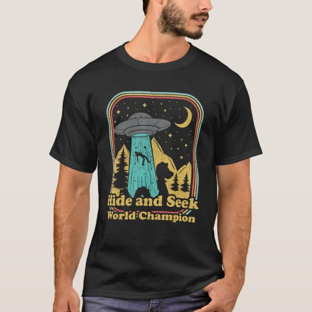 Loch Ness Hide And Seek Champion Nessie Monster T-Shirt (Front)