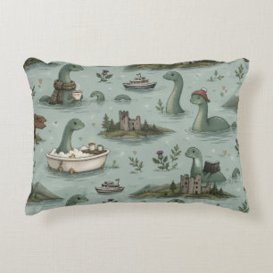 Loch Ness Monster Accent Pillow