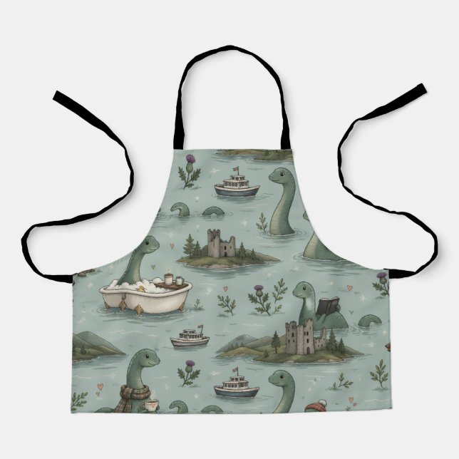 Loch Ness Monster  Apron (Front)