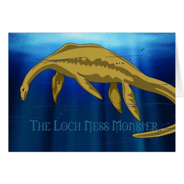 Loch Ness Monster Card (Front Horizontal)