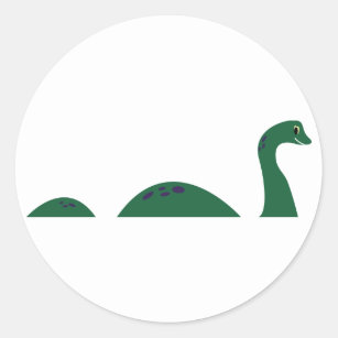 Loch Ness Monster Classic Round Sticker