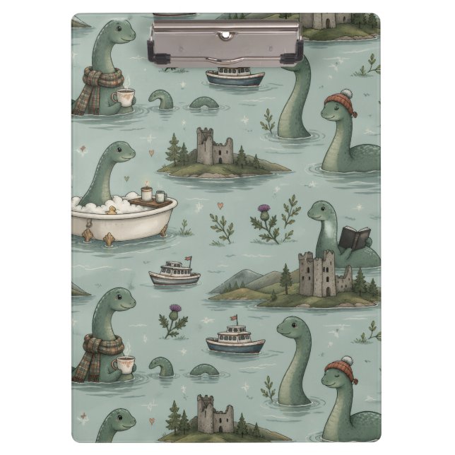 Loch Ness Monster  Clipboard (Front)
