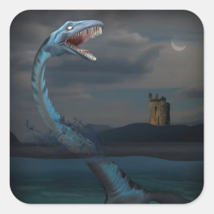 Loch Ness Monster (Creeptid) Square Sticker