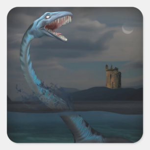 Loch Ness Monster (Creeptid) Square Sticker