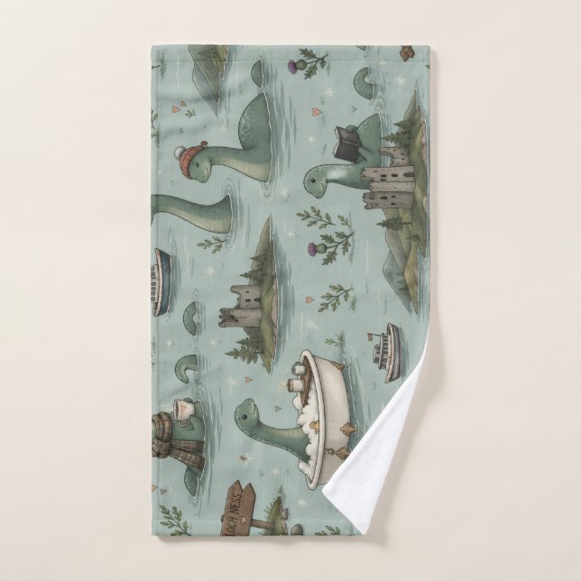 Loch Ness Monster  Hand Towel (Hand Towel)