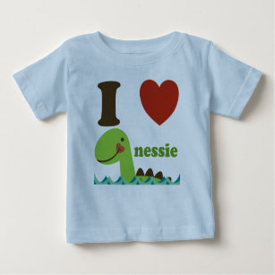 Loch Ness Monster I Heart Nessie Baby Tee Shirt