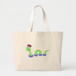 Loch Ness Monster Large Tote Bag