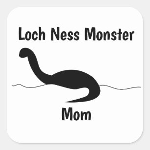 Loch Ness Monster Mom Funny Personalize Square Sticker