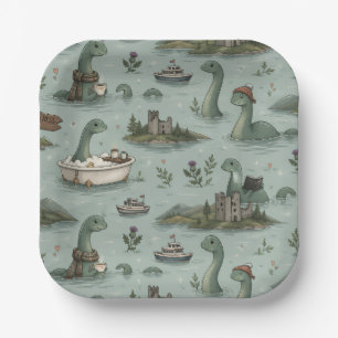Loch Ness Monster  Paper Plate