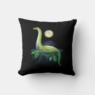 Loch Ness Monster Throw Pillow