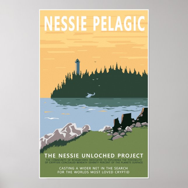 Loch Ness Monster Unloched Poster (Front)