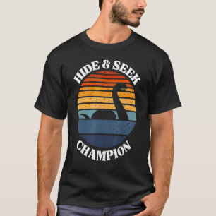 Loch Ness Monster Vintage Sunset  Hide And Seek Ch T-Shirt
