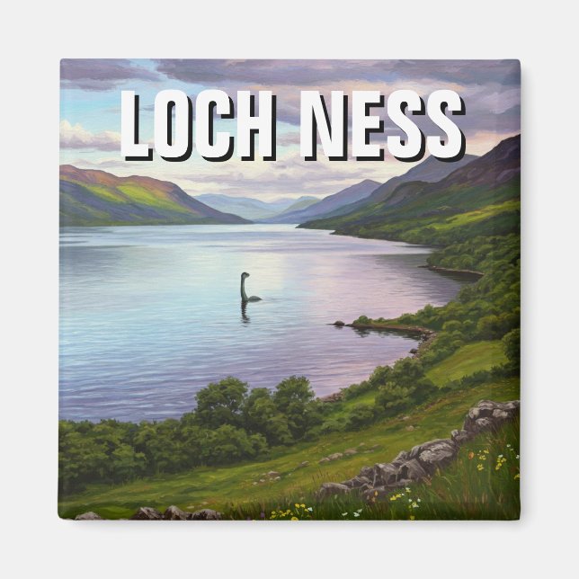 Loch Ness Nessie Travel Magnet (Front)