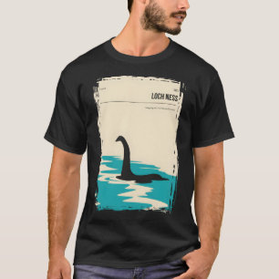 Loch Ness Scotland Cryptid Book Cover Poster  T-Shirt