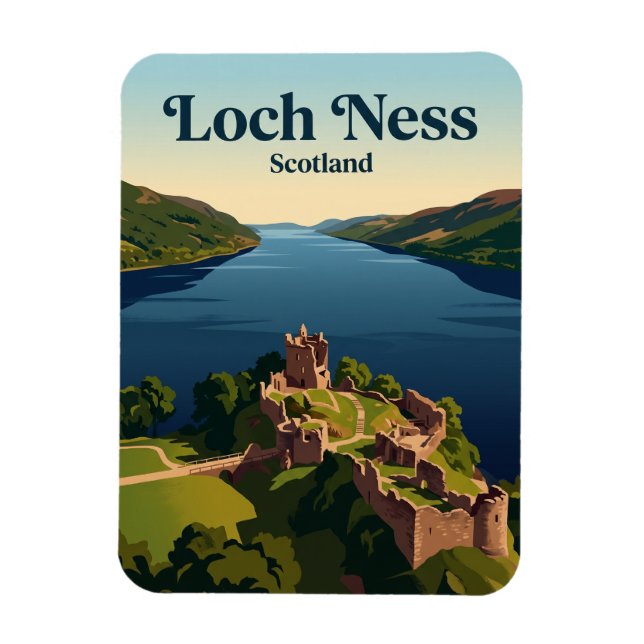 Loch Ness Scotland Magnet (Vertical)