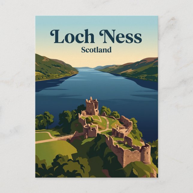 Loch Ness Scotland Postcard (Front)