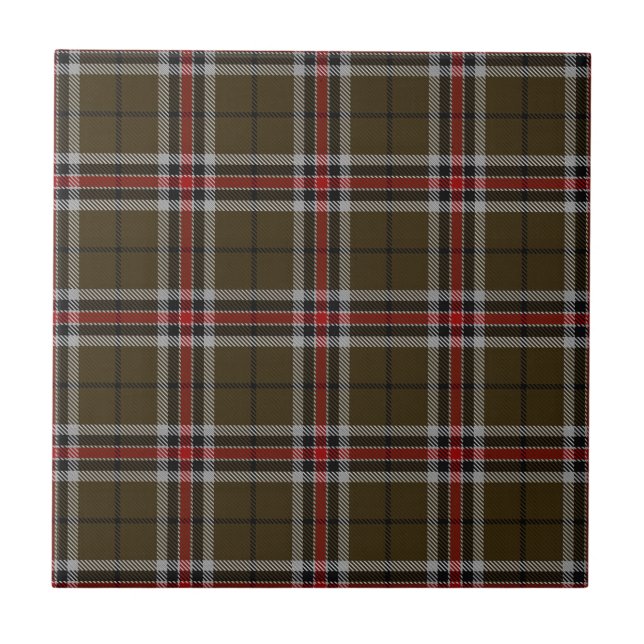 Loch Ness Scottish District Fashion Tartan Plaid Tile (Front)