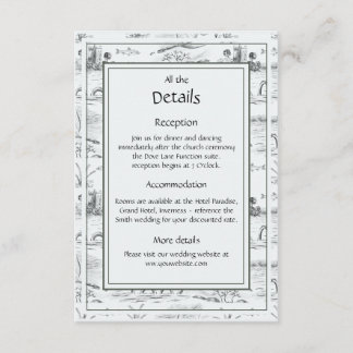 Loch ness toile enclosure card