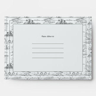Loch ness toile envelope