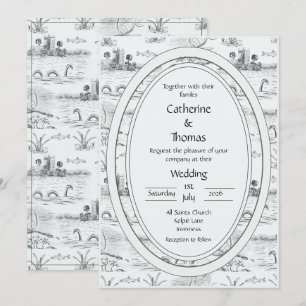 Loch ness toile invitation