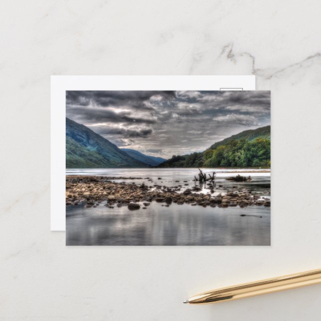 Loch Shiel, Carte postale d'Écosse (Devant/Arrière en situation)