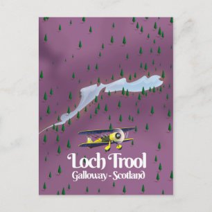 loch trool , galloway, scotland Travel map Postcard