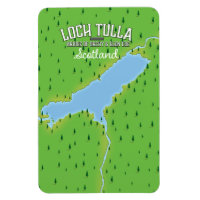 Loch Tulla Scotland Travel poster Map