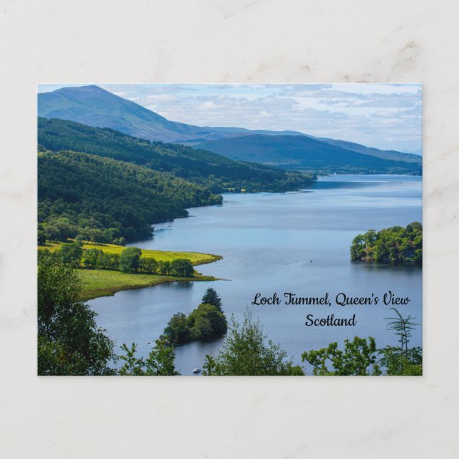 Loch Tummel from Queen's View, Scotland Postcard (Front)