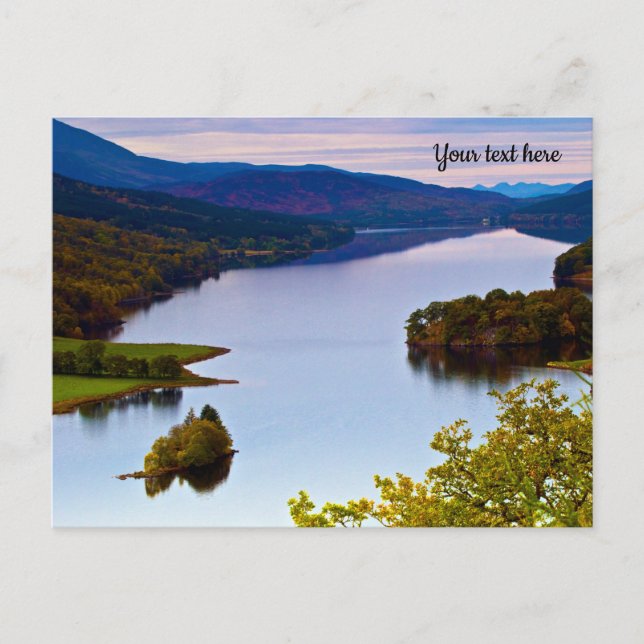 Loch Tummel, Queen's View, Scotland Postcard (Front)