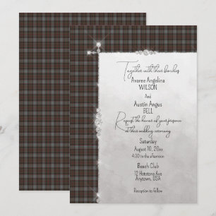 Lochaber Scottish Tartan Wedding Invitation
