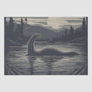 Lochness Nessie Cryptid Decoupage Tissue Paper