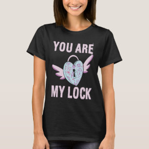 Lock and Key Men Women Husband Wife Couples Valent T-Shirt