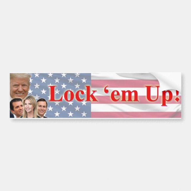 Lock 'em Up Bumper Sticker (Front)