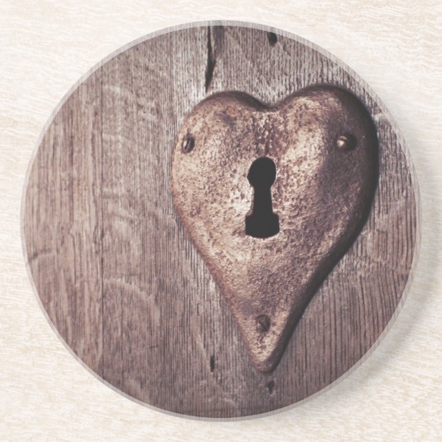 Lock Heart Coaster (Front)