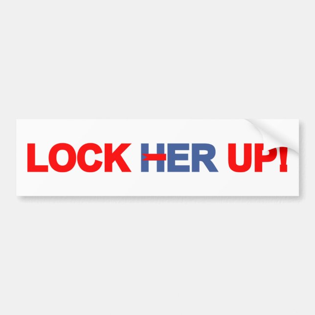 Lock Her Up Bumper Sticker (Front)