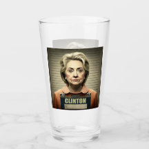 Lock Her Up! - Hillary Clinton Glass