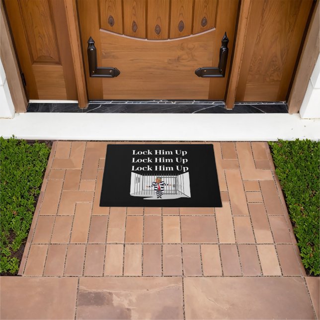 Lock Him Up Trump Doormat (Outdoor)