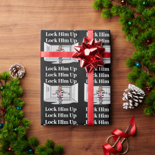Lock Him Up Trump Wrapping Paper
